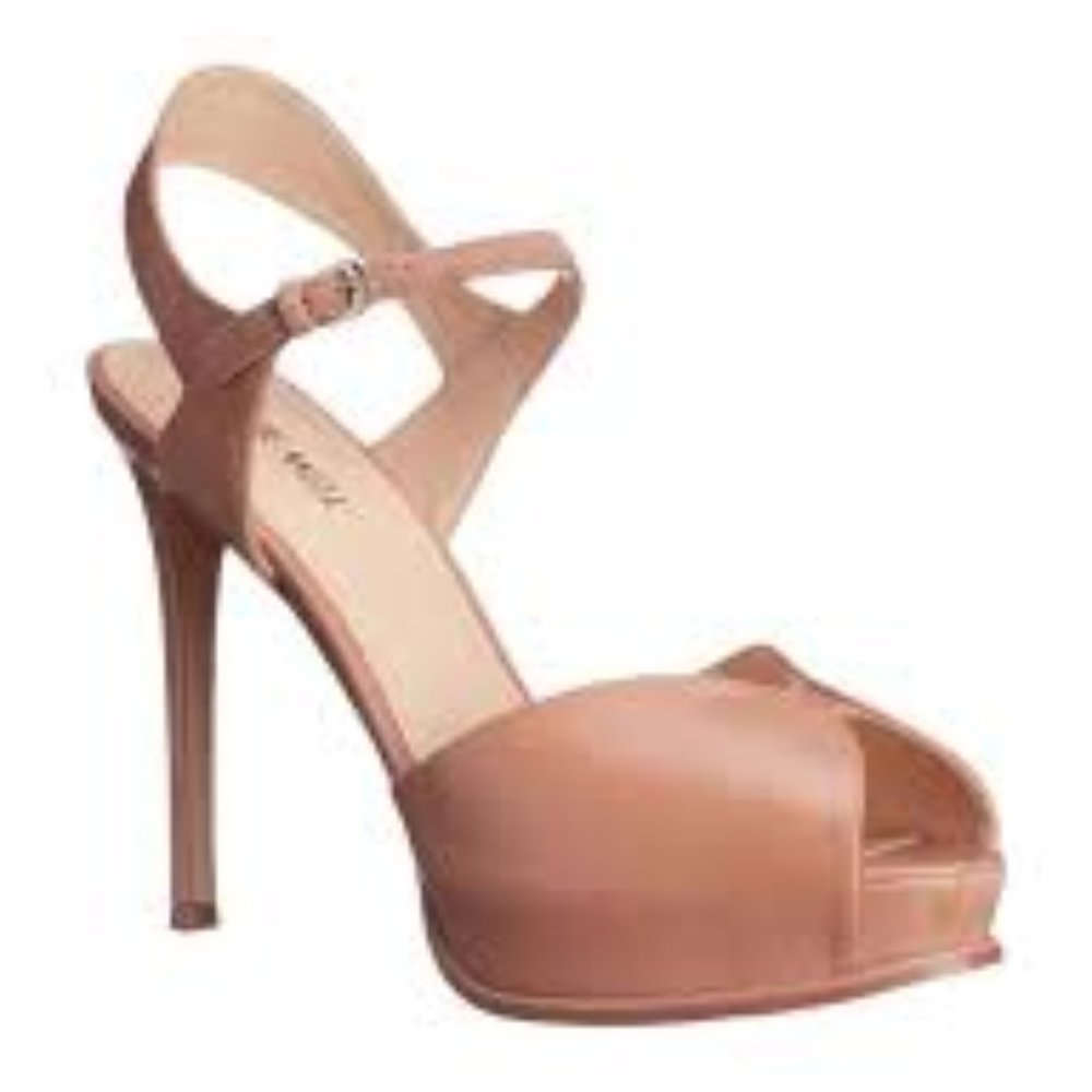 Elegant Tan High Heel Sandals
